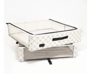 lot 1093 image: Periea Set of 2 Large Slim Storage Boxes with Gliders