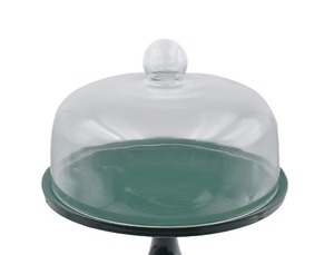 lot 1098 image: Glass Dome Cake Lid, 11.2 W
