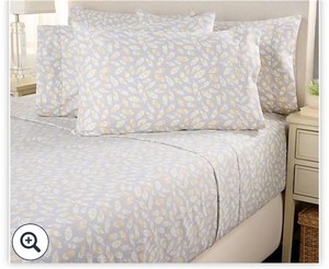 lot 1115 image: Home Reflections Harvest Printed Sheet Set Grey Feather King