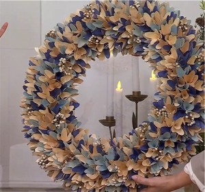 lot 1131 image: Home Reflections 24 Wooden Curl Coastal Wreath