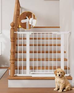 lot 1150 image: InnoTruth 27-36.6 in Wide Baby Gate for Stairs & Doorways, White