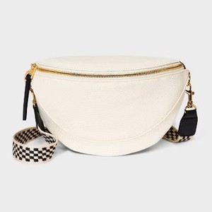 lot 1166 image: Universal Thread Belt Crossbody Bag - Beige, Cotton Canvas