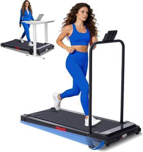 lot 1171 image: $110 Walking Pad Treadmill with Handle & Incline, 3.0HP, 0.6-7.6MPH