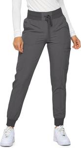 lot 1196 image: Monarch Uniforms Womens Jogger Scrubs Ribbed Scrub Pants Large petite