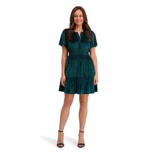 lot 1221 image: French Connection Womens Velvet Mini Dress, Large
