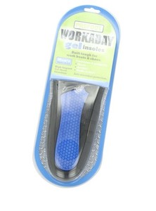 lot 1249 image: 2 PACK WORK GEL INSOLE SIZE 8-14 trimable
