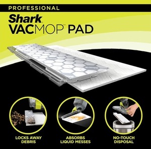 lot 1257 image: 3 Pack Shark VACMOP Disposable Hard Floor Pad Refills