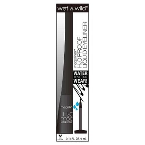 lot 1268 image: Wet n Wild Megaliner H2O Proof Liquid Eyeliner - 879 Black - 0.17oz