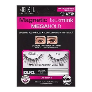 lot 1272 image: Ardell Magnetic Faux Mink 818 Lashes with MegaHold Liner Kit - 2pc