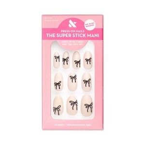 lot 1282 image: Olive & June Super Stick Mani Oval Medium Press-On Tabs, 32 Pieces