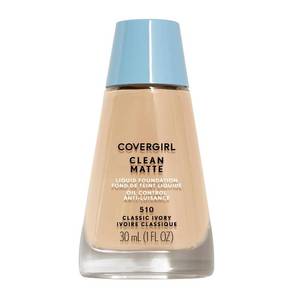 lot 1295 image: COVERGIRL Clean Matte Liquid Foundation Classic Ivory, 1 oz
