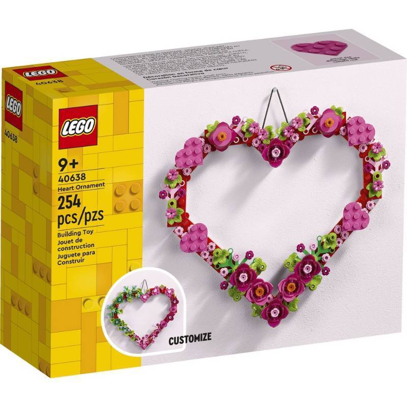 lot 2700 image: LEGO Floral Heart Ornament 40638 Sealed