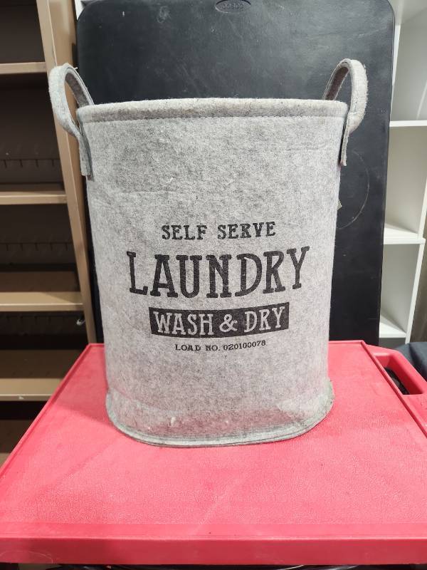 lot 3303 image: Self Serve Laundry Wash & Dry Hamper Basket Load No. 020100070