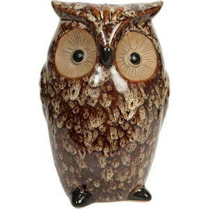 lot 1302 image: Elegant Expressions by Hosley Ceramic Brown Owl Vase