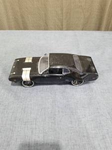 lot 1304 image: Dodge Charger GTX Die-Cast Model Car 164 Scale Black with White Stripes