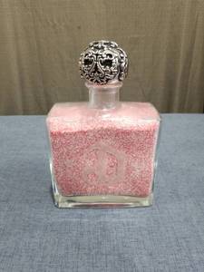 lot 1328 image: Tequila 100% Puro De Agave Square Glass Bottle with Ornate Stopper
