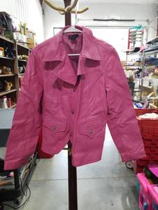 lot 1349 image: Cami Womens Leather Jacket Size 18 G7480 Pink