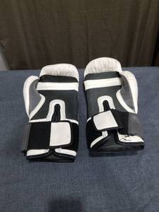 lot 1390 image: Everlast Boxing Gloves 12 oz White Black EverShield