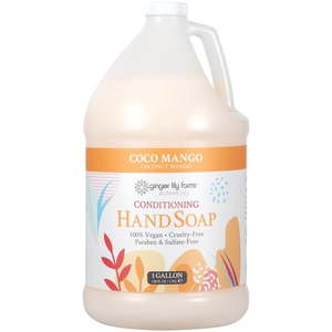 lot 1430 image: Ginger Lily Farms Botanicals All-Purpose Liquid Hand Soap Refill  Coco Mango  100% Vegan & Cruelty-Free  Coconut Mango Scent  1 Gallon (128 fl oz)