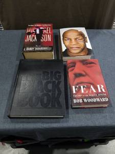 lot 1487 image: Lot of 4 Books Michael Jackson Tyson Woodward