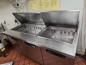 Blue Air 3-Door Refrigerated Prep Table - Model BAMT72