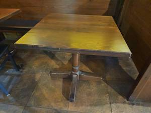 lot 21755 image: Wooden Pedestal Table