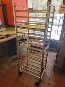 lot 21709 image: Cooling Rack with Casters