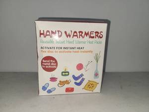lot 5 image: Hand Warmers Reusable Instant Hand Warmer Heat Packs