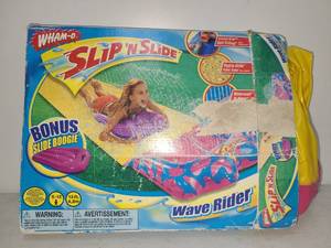 lot 8 image: Wham-O Slip N Slide Wave Rider 15 ft Water Slide with Slide Boogie