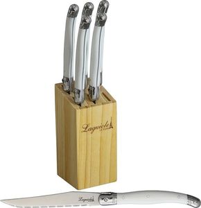 lot 19 image: Laguiola Wooden Block Steak Knife 6pcs