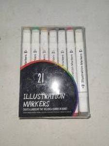 lot 21 image: Illustration Markers 24-Color Set
