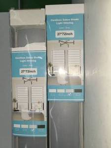 lot 29 image: 2 Cordless Zebra Shades Light Filtering 27 inch 2 Pack