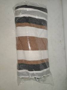 lot 40 image: Brown, white, grey, black rug