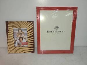 lot 42 image: Hobby Lobby Picture Frame 11 x 14 inches Red Wood