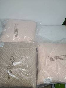 lot 43 image: Throw Pillows 18x18 100% Polypropylene Shell Lot of 3