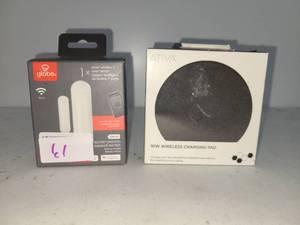 lot 61 image: Globe Smart WindowDoor Sensor WiFi & ATIVA 10W Wireless Charging Pad Lot
