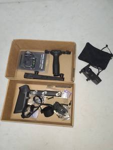 lot 89 image: Airsoft Gun Rifle Accessory Kit with Red Dot Sight Scope Rails