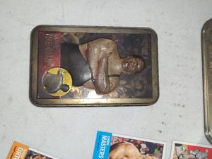 WWE Heritage Wrestling Card Collection with Tin can