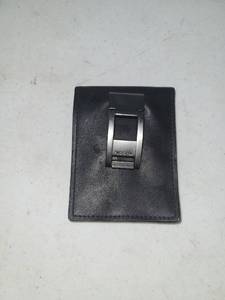 lot 136 image: Fossil Bifold Wallet with Money Clip Black Leather