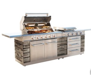 lot 100 image: $3999 Kirkland Signature Stone Island 12-Burner Gas Grill