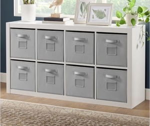 lot 136 image: $199 Onin Room Divider with 8 Storage Bins
