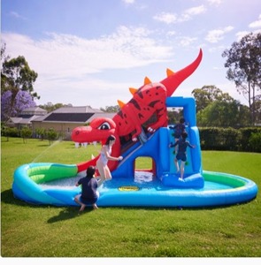 lot 149 image: $429 Happy Hop Dinosaur Cave Adventure With Blower