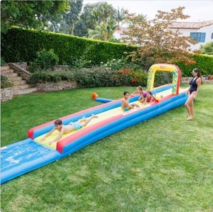 lot 157 image: $249 Wham-O 32 ft. Constant Air Slip N Slide-  Wet and Wild Times Ahead