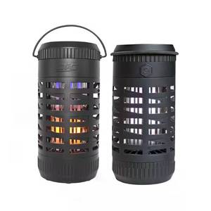 lot 1507 image: PIC Solar Portable Insect Killer, 3-in-1 with Flickering Flame, Bug Zapper and Lantern