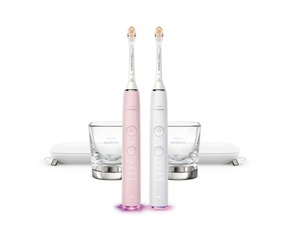 lot 1511 image: Philips Sonicare DiamondClean Smart Electric Toothbrush Pink and White. Bushhead not included