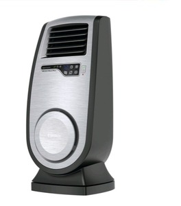lot 1515 image: Lasko 23 1500W Motion Heat Plus Ceramic Space Heater with Remote, Black, No remote