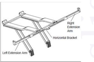 lot 1538 image: Midea U-shaped Window AC Support Brackets with Remote