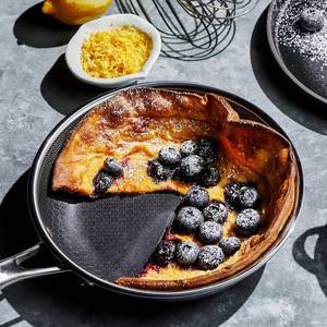 lot 1547 image: $139 HexClad 8 Hybrid Nonstick Frying Pan with Lid, Dishwasher & Oven Safe  Stay-Cool Handles, Dishwasher and Oven Safe up to 900 F, Compatible with All Cooktops Pan  Lid 8-inch