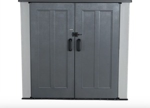 lot 163 image: $899 Lifetime Utility Shed 75 x 43 x 69 Appears New