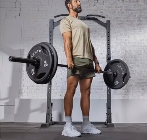 lot 166 image: Centr by Inspire 300 lb. Rubber Olympic Weight Set with Bar